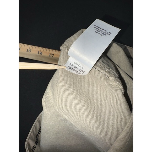 Rhone Pants Mens 32x30 Tan Commuter Slim Performance Chino Stretch Golf Travel - Picture 14 of 14